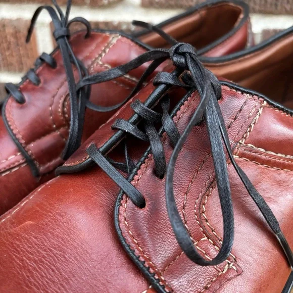 Allen Edmonds Wilbert Leather Mens 9.5 D Oxford Moc Shoes Like New - Picture 4 of 11